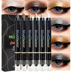 MooGlamor sombra lápiz con efecto perlado y brillo duradero para ojos.