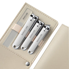 Moreplus cortaúñas resistente con estuche, ideal para viaje y uso diario.