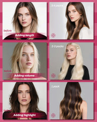 Moresoo Extensiones de densidad duradera para looks completos y naturales.