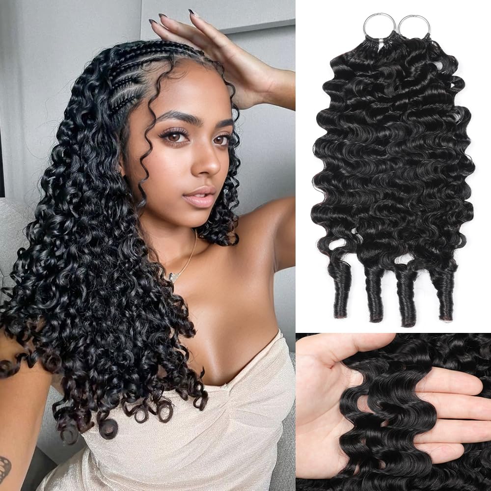 MORGENSTAR cabello ganchillo birmano rizado 18p para estilo natural y duradero.