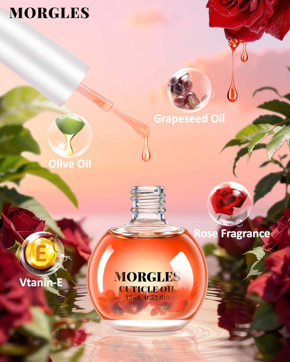 Bloques buffers rectangulares Morgles para pulir suavemente la superficie de las uñas