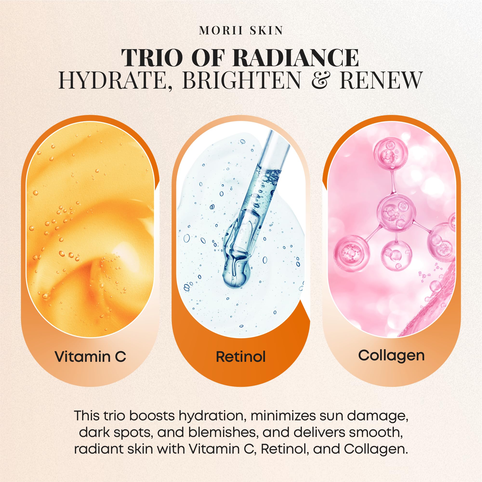 MORII SKIN Jabon Curcuma Ingredientes clave: vitamina C y retinol para apoyo de la piel