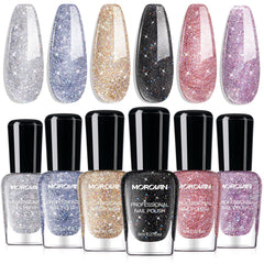 Morovan Esmalte Brillo Oro ofrece brillo duradero para looks glamorosos.