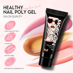 Morovan polygel, couche de base prête pour préparation de l’ongle.