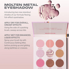 MORPHE Forbidden Honey: muestra de sombra con efecto laminado para brillo intenso