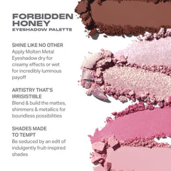 Texturas mate y brillo en MORPHE Forbidden Honey para transiciones suaves