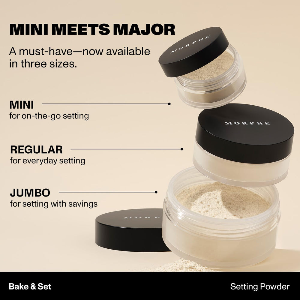 MORPHE Jumbo Bake & Set packaging image showcases value and brand identity.
