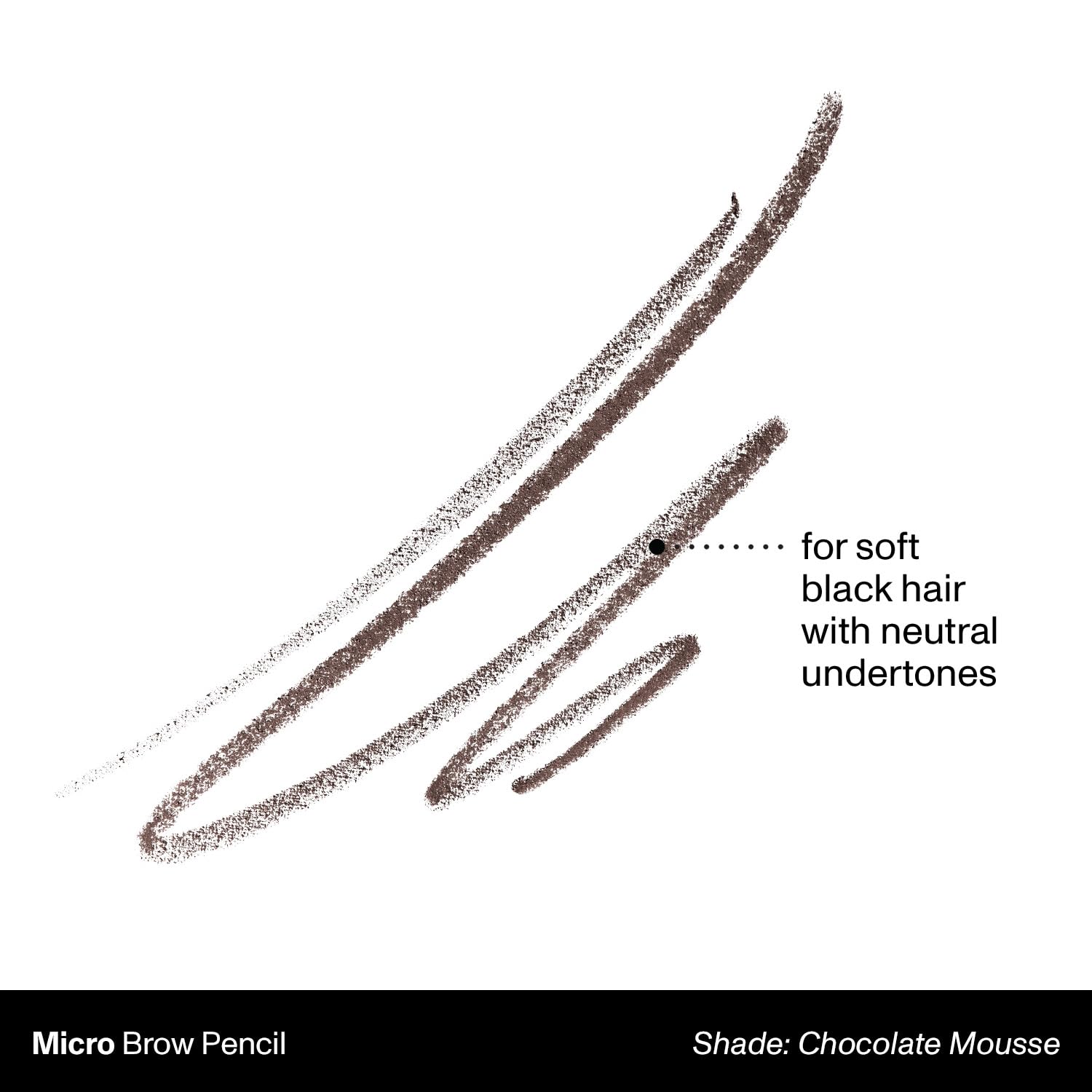 MORPHE Micro Dual Eyebrow Pencil retractable tip provides controlled color.