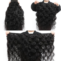 Mosari 15A cabello virgen ondulado, 22 pulgadas, textura suave que mantiene forma