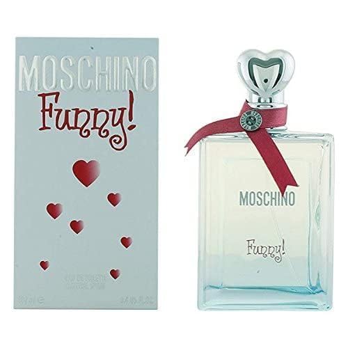 Moschino Funny, etiqueta clara, facilita reconocimiento rápido en tiendas.