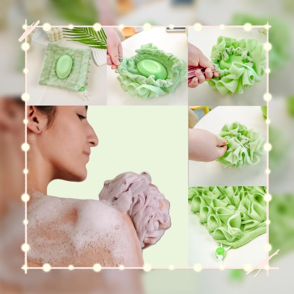 MOSYFEIBI uso diario de ducha con esponja exfoliante