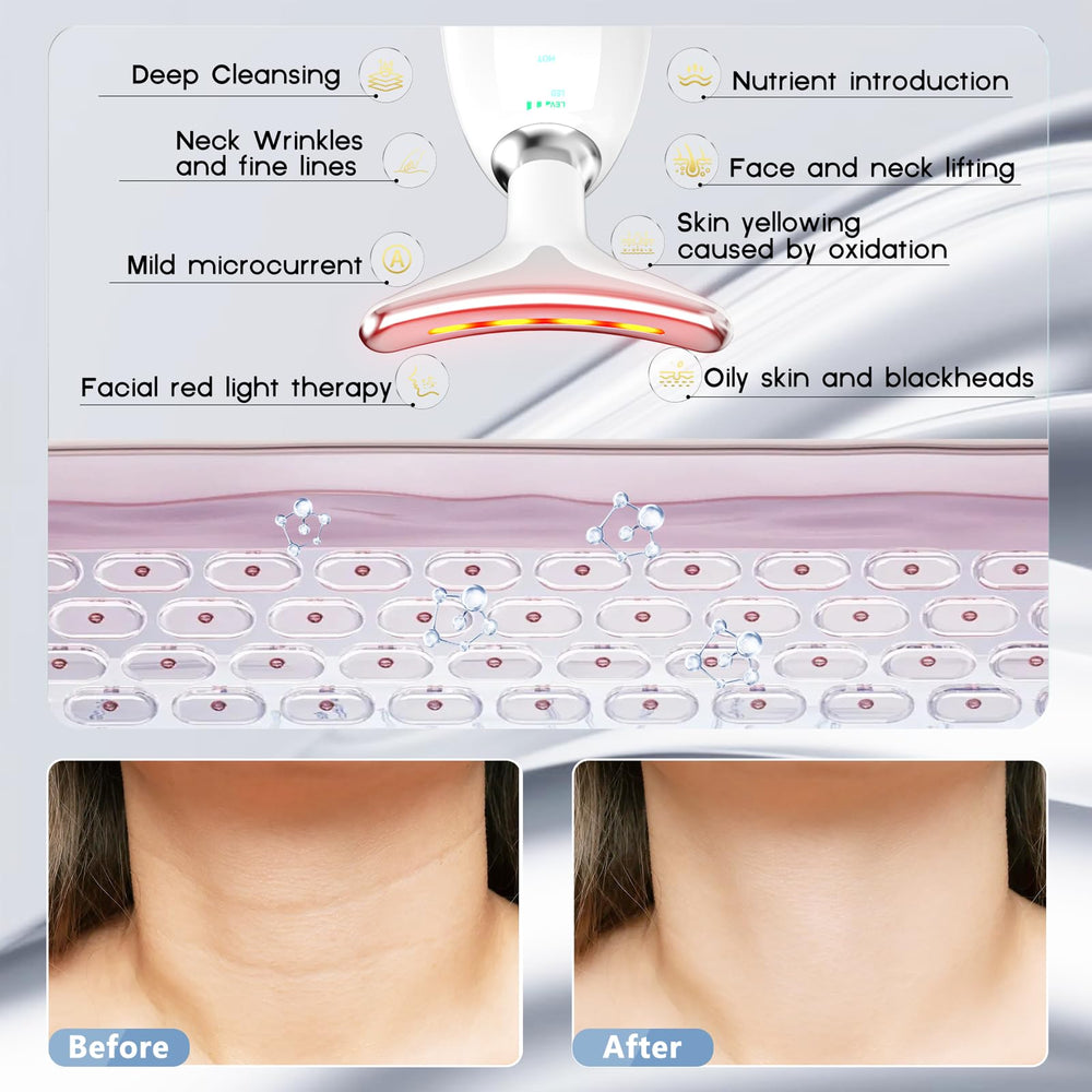 MOYAC hot mode warms skin to support product absorption.