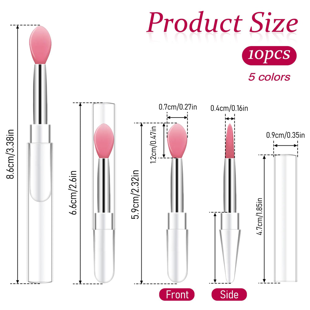 Mozeat Lens aplicador labial silicona compacto para mascarillas y labial