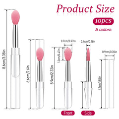 Mozeat Lens aplicador labial silicona compacto para mascarillas y labial