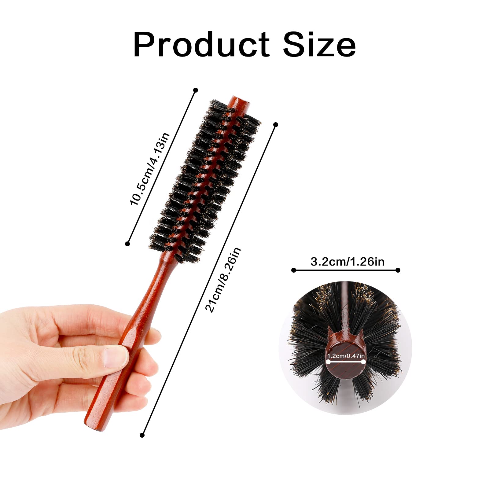 Mozeat Lens cerdas de jabalí suavizan la superficia y reducen frizz.