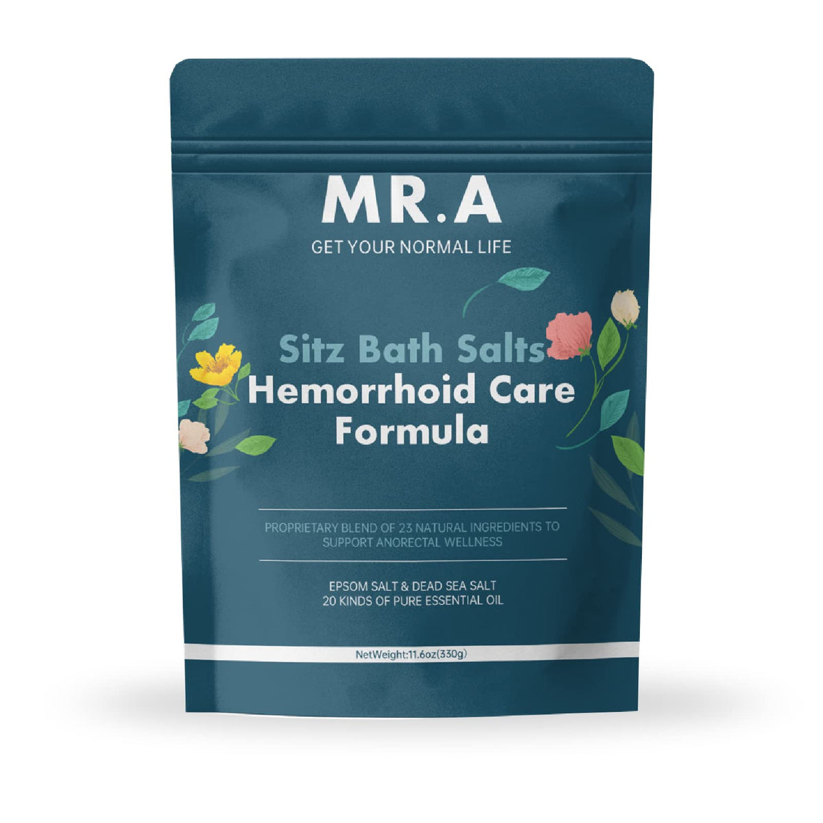 MR.A Sitz Bath: envase sin BPA para almacenamiento seguro.