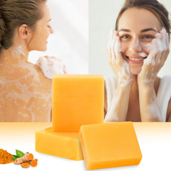 MR.A Jabon Turmerico Exfoliante Natural: limpia profundamente sin resecar la piel