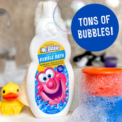 Mr. Bubble Baño Extra Suave, sin colorantes ni fragancia, baño seguro para niños.