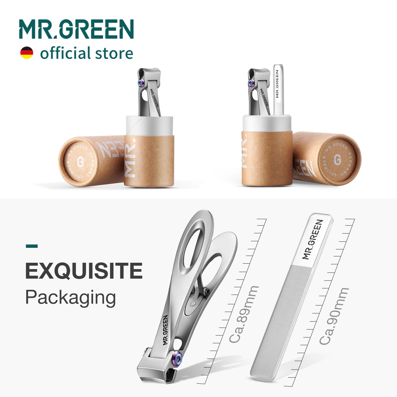 MR.GREEN cortaúñas uso diario y limpieza fácil.