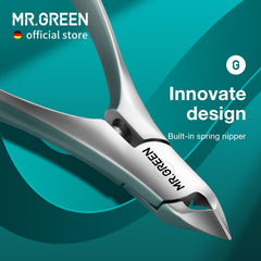 MR.GREEN tijeras-cuticula-empuje-integrado: diseño práctico para una manicura suave y precisa.