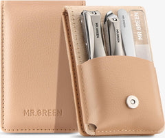 MR.GREEN juego de 4 cortauñas con estuche premium para manicura en casa