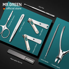 MR.GREEN lima de vidrio nano para uñas lisas y pulidas.