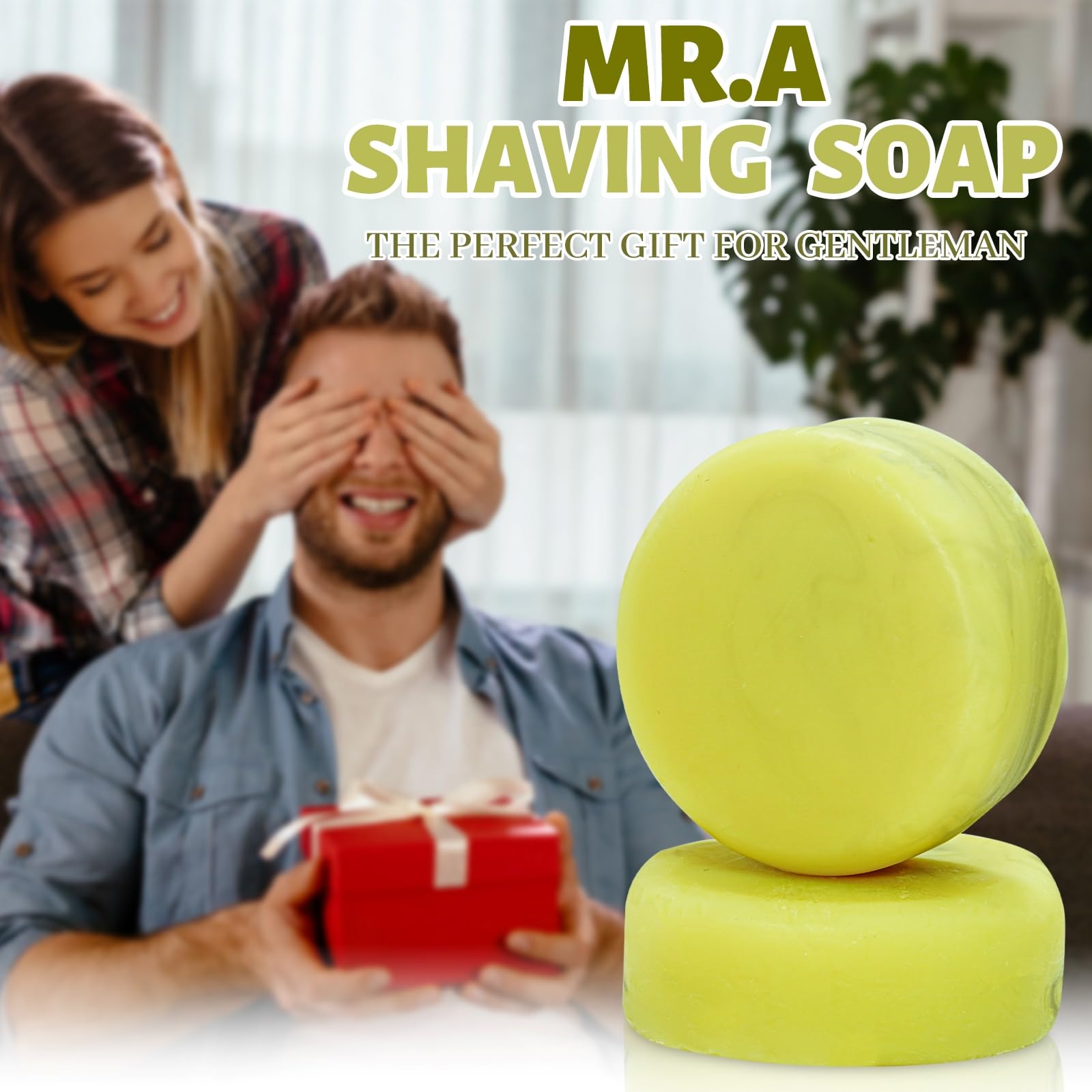 MR.A uso de viaje, jabón multifunción para afeitar y cuidado corporal.