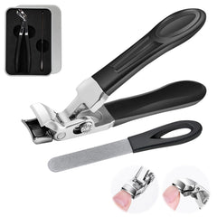 ClipMaster Pro Mrryiio cortauñas para dedos de pie con apertura amplia y manejo cómodo.