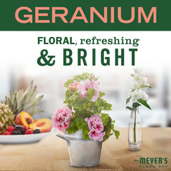 Mrs. Meyer's Clean Day fragancia Geranio rosada, aroma floral agradable