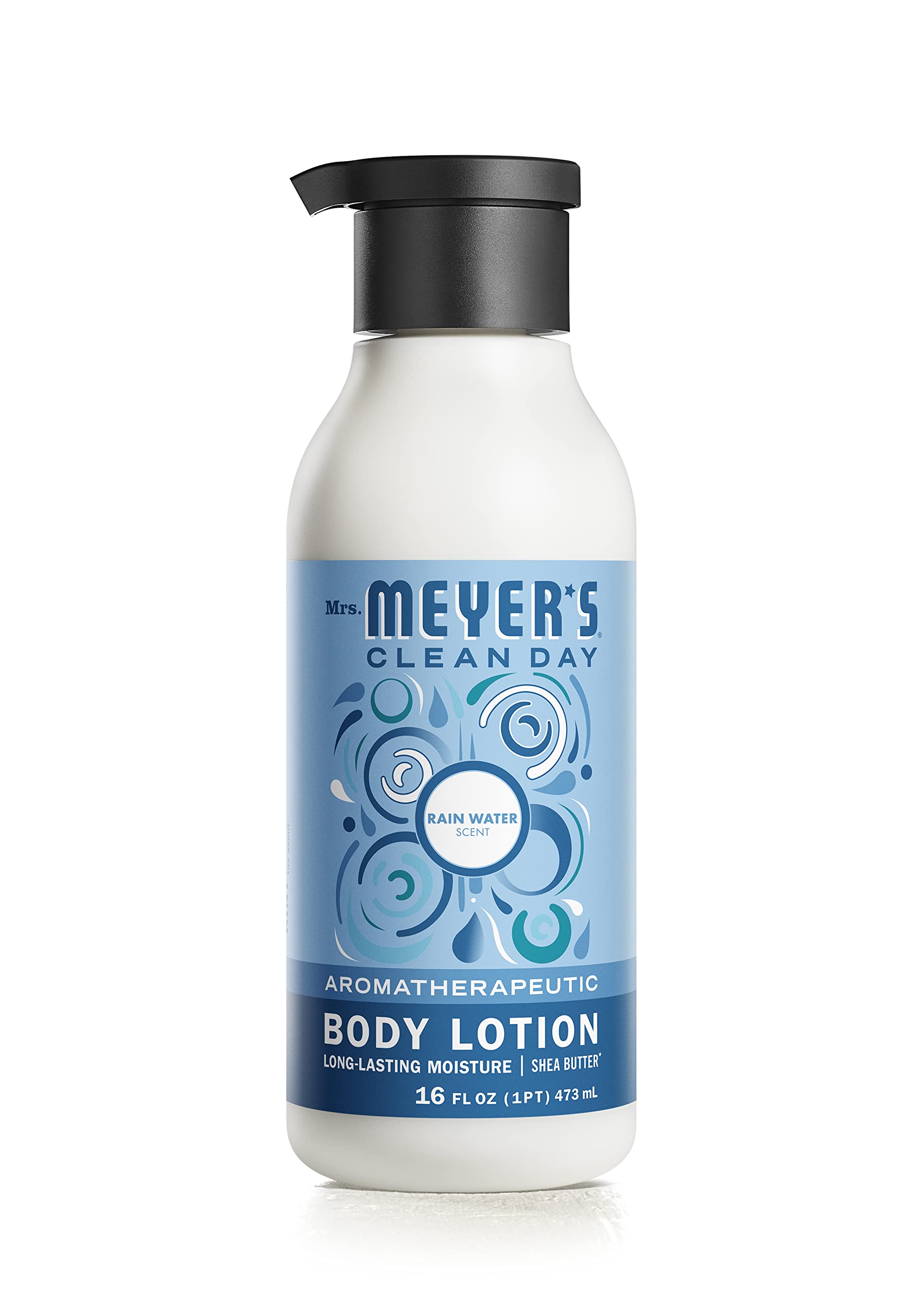 Loción corporal MRS MEYER'S en envase para cabello suave; agua de lluvia