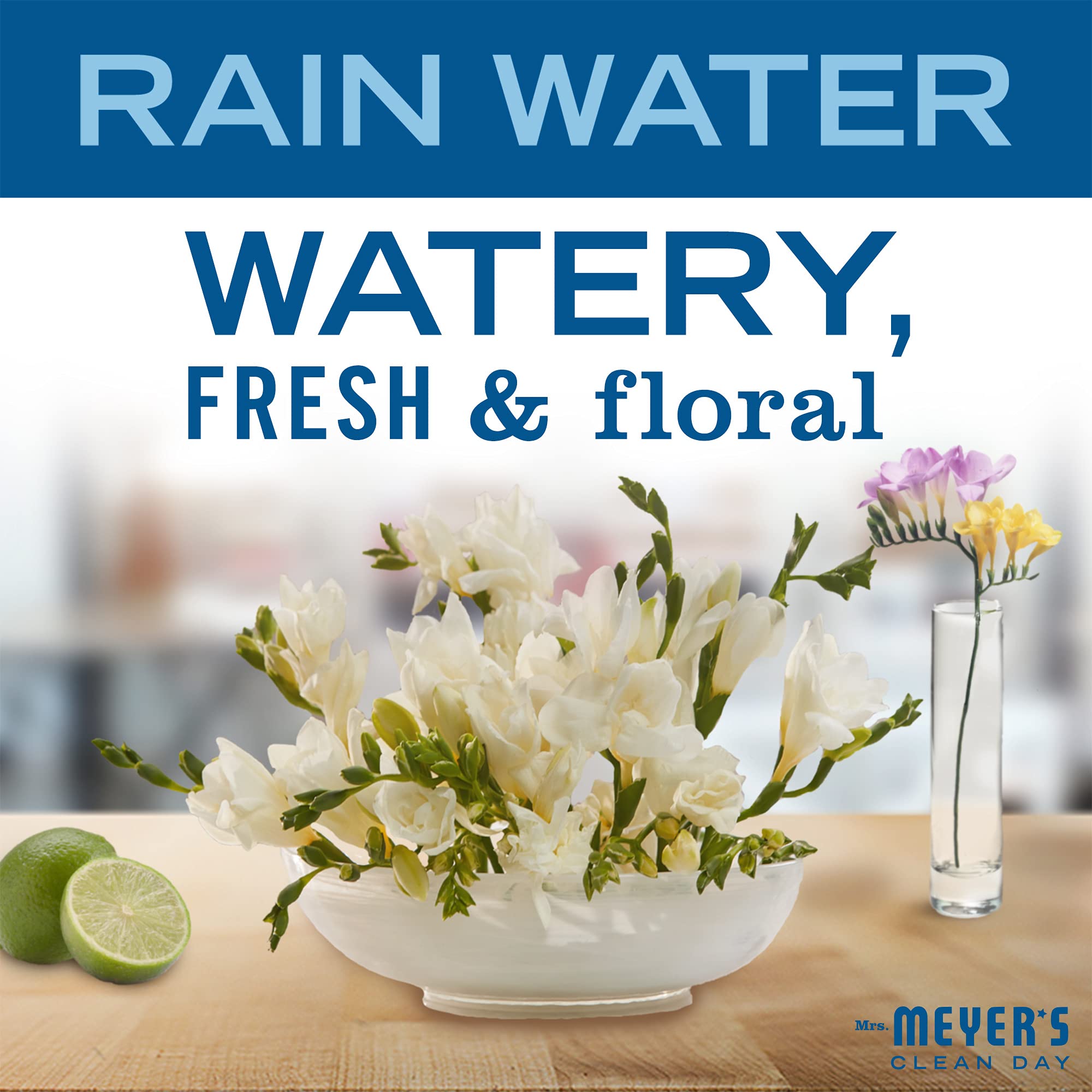 Piel suave tras la ducha con la loción MRS MEYER'S Agua de lluvia