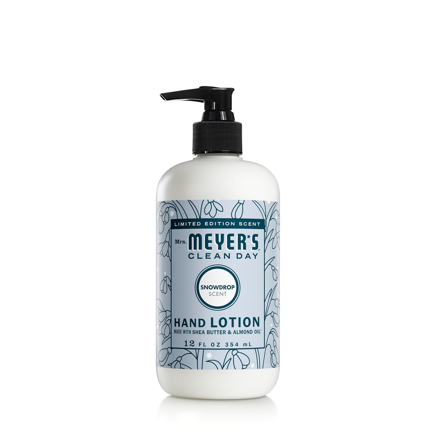 Mrs. Meyer's Snowdrop crema manos botella: hidratación suave sin grasa