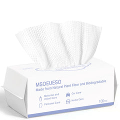 MSOEUESO toalla desechable de algodón para rostro, suave y absorbente.