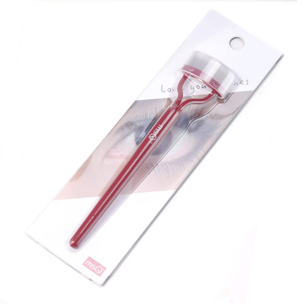 MSQ kit rojo portátil: cepillo compacto para retoques rápidos en cualquier lugar.