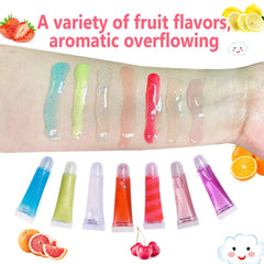M&U Sparkle Lip Gloss Set envases pequeños y fáciles de limpiar.