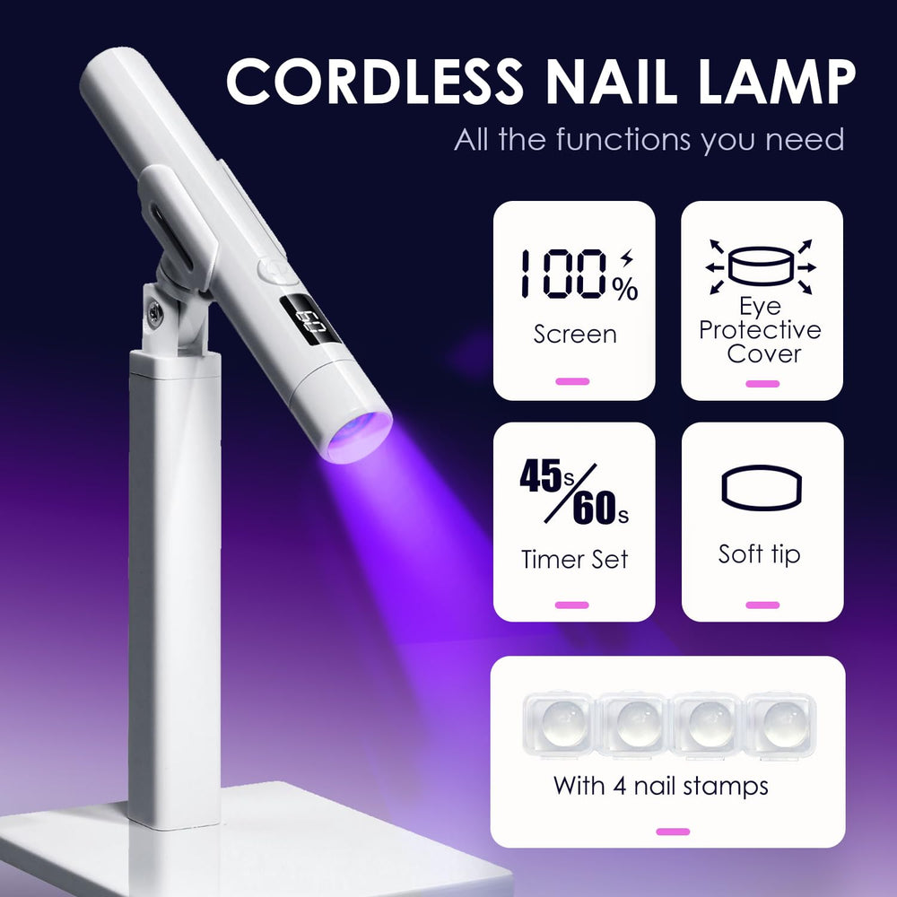 MUCOOS CARGADOR USB: alimentación portátil para manicuras en cualquier lugar.
