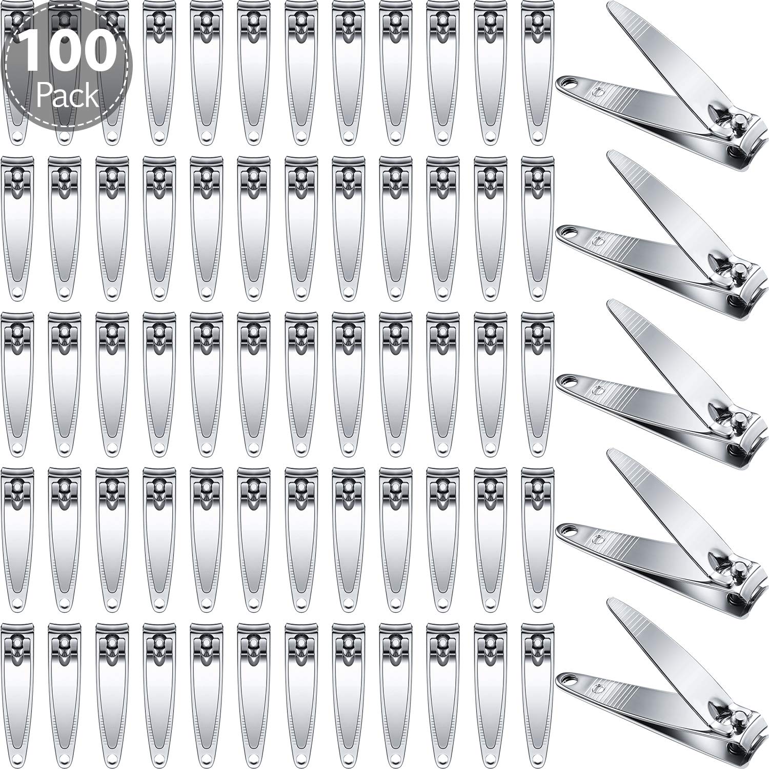 Mudder ensemble de coupe-ongles 100 pièces dans l emballage, idéal pour kit voyage.