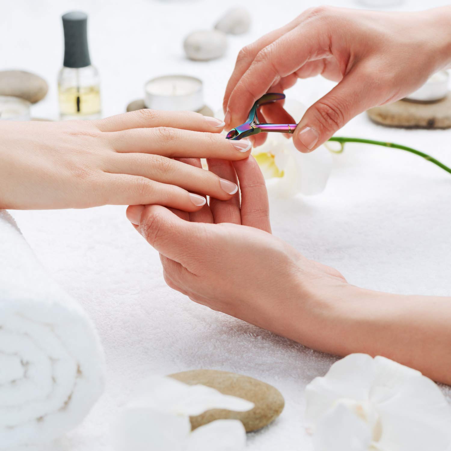 Mudder mango ergonómico antideslizante para mayor control durante la manicura