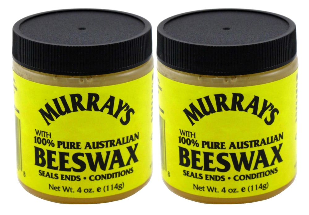 Murray's cera de abejas 4 oz, tarro frontal para peinado con brillo
