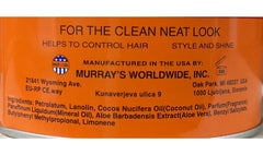 Murray's Pomade Super Light, aplicación manual, resultado ligero para peinados naturales.