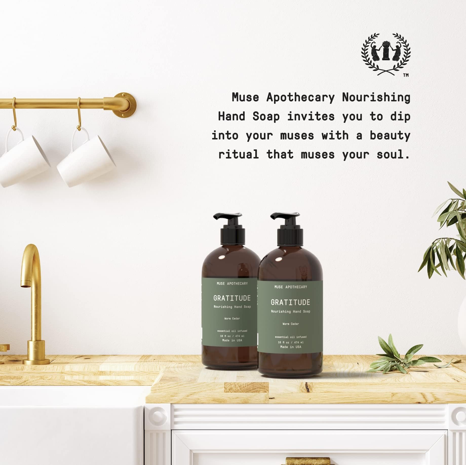 Muse Apothecary Rituel Main – parfum cédré-vanille pour une sensation apaisante et rafraîchissante