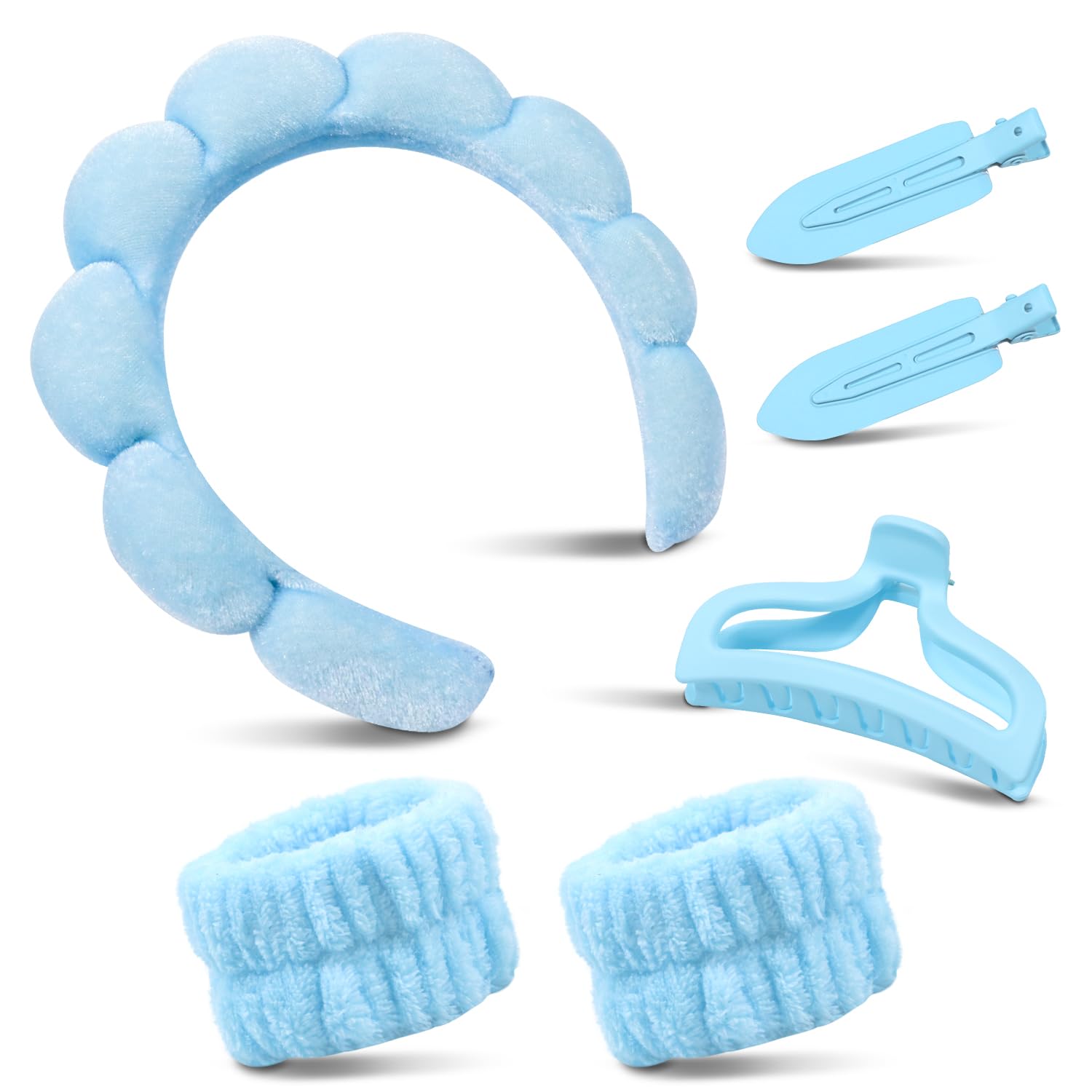 my novel things spa headband para lavado de rostro, mantiene el cabello seco durante la limpieza.