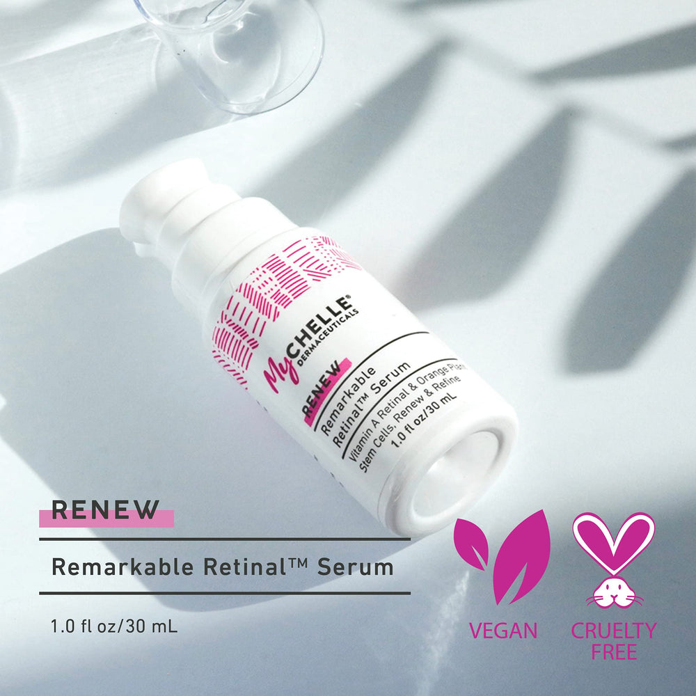 Suero retinal con ceramidas de MyChelle fortaleciendo la barrera cutánea