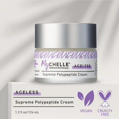 MyCHELLE Supreme Polipeptido Cream ayuda a reducir arrugas y líneas finas.