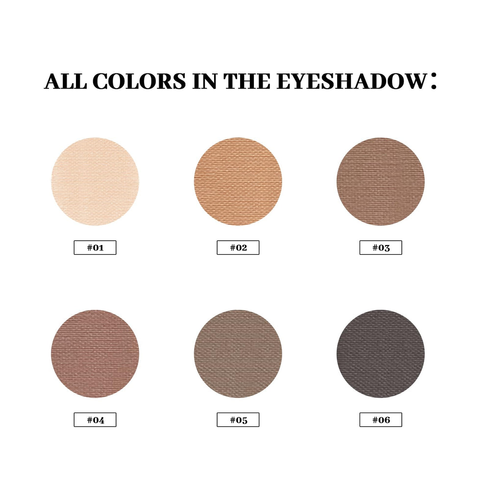 Paleta MYSTER ROSEY mini sombras marrón grisáceo medio con pigmentos intensos