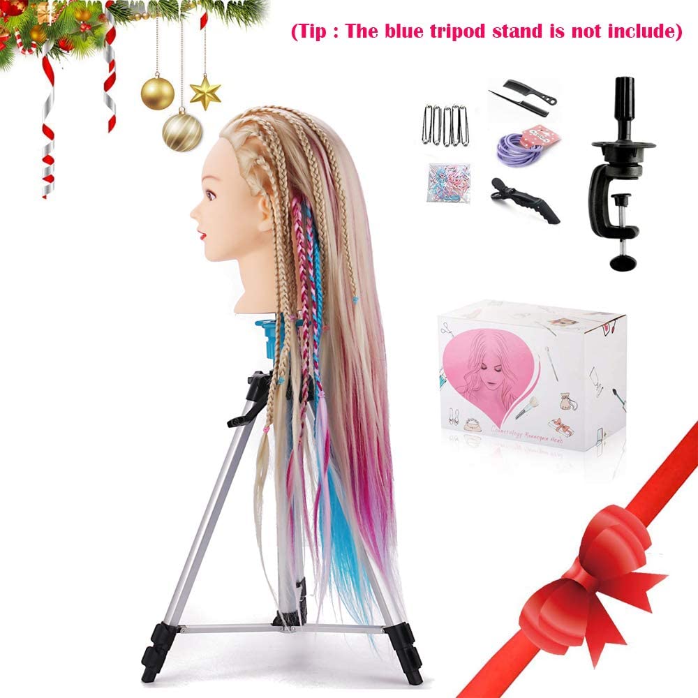 MYSWEETY cabeza de maniquí para practicar trenzas y estilos