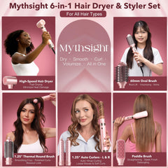 Rizos definidos con enrollado automático izquierda o derecha de Mythsight StyleVibe.