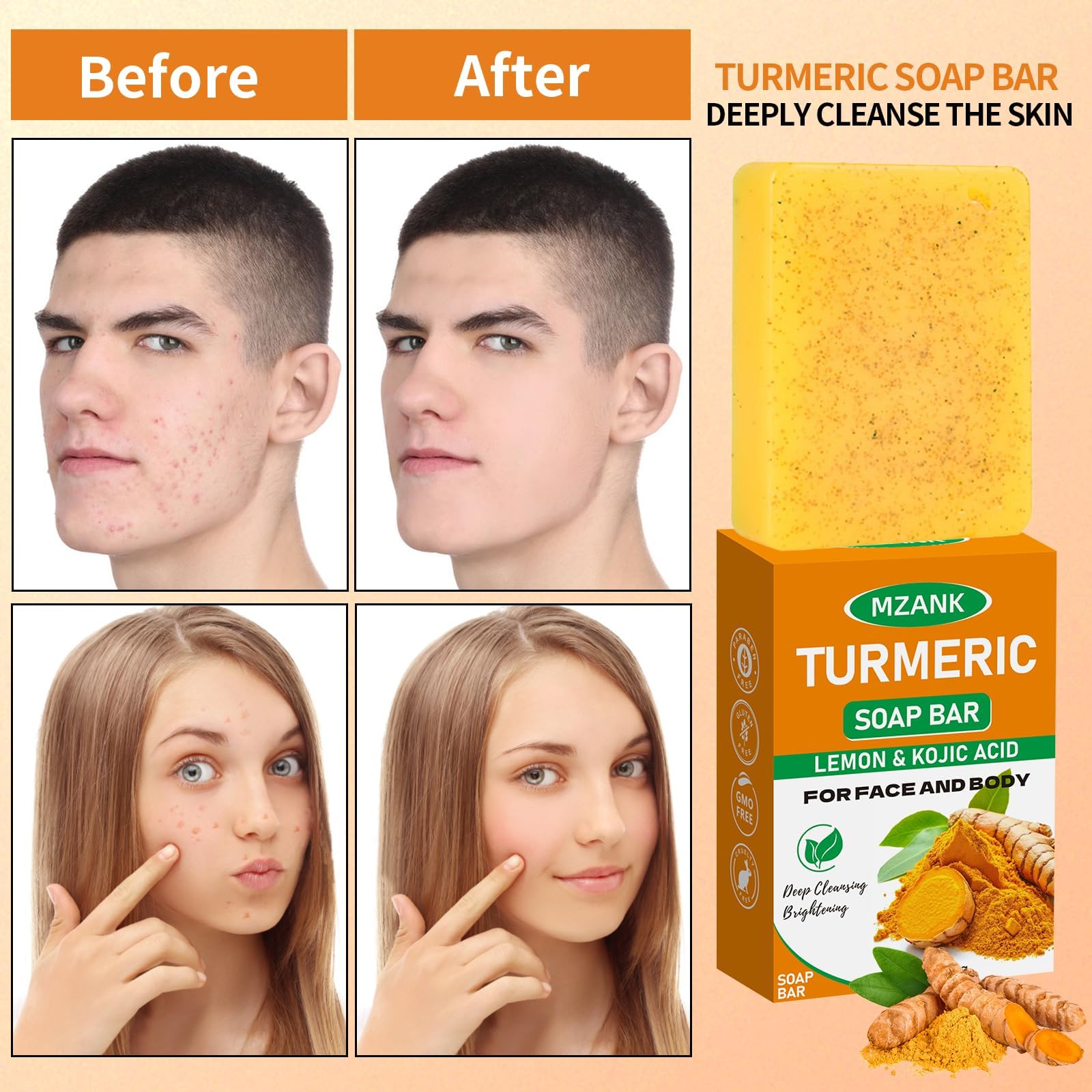 Jabón MZANK manteca de karité piel suave y nutrida