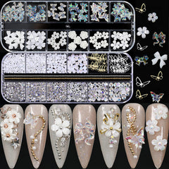 NAFIGO mariposa 3D para uñas, aporta brillo y elegancia diaria.