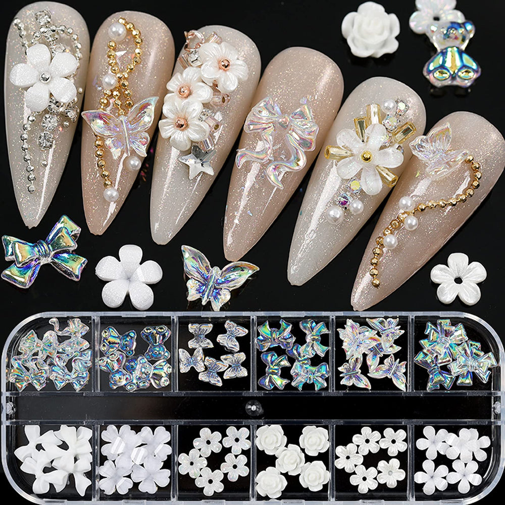 NAFIGO perlas para uñas, detalle glamoroso y duradero.